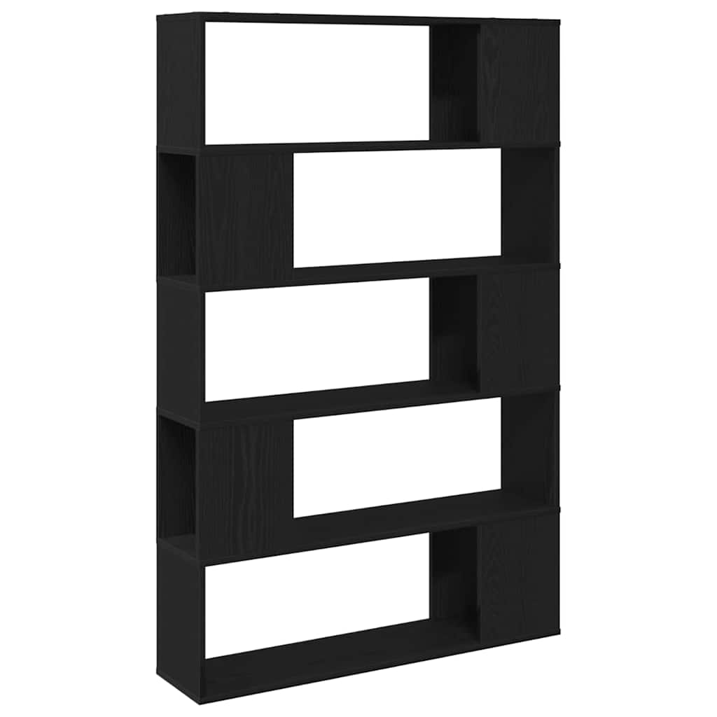 Set mobile TV Rovere Nero 100 x 24 x 155 cm Legno multistrato