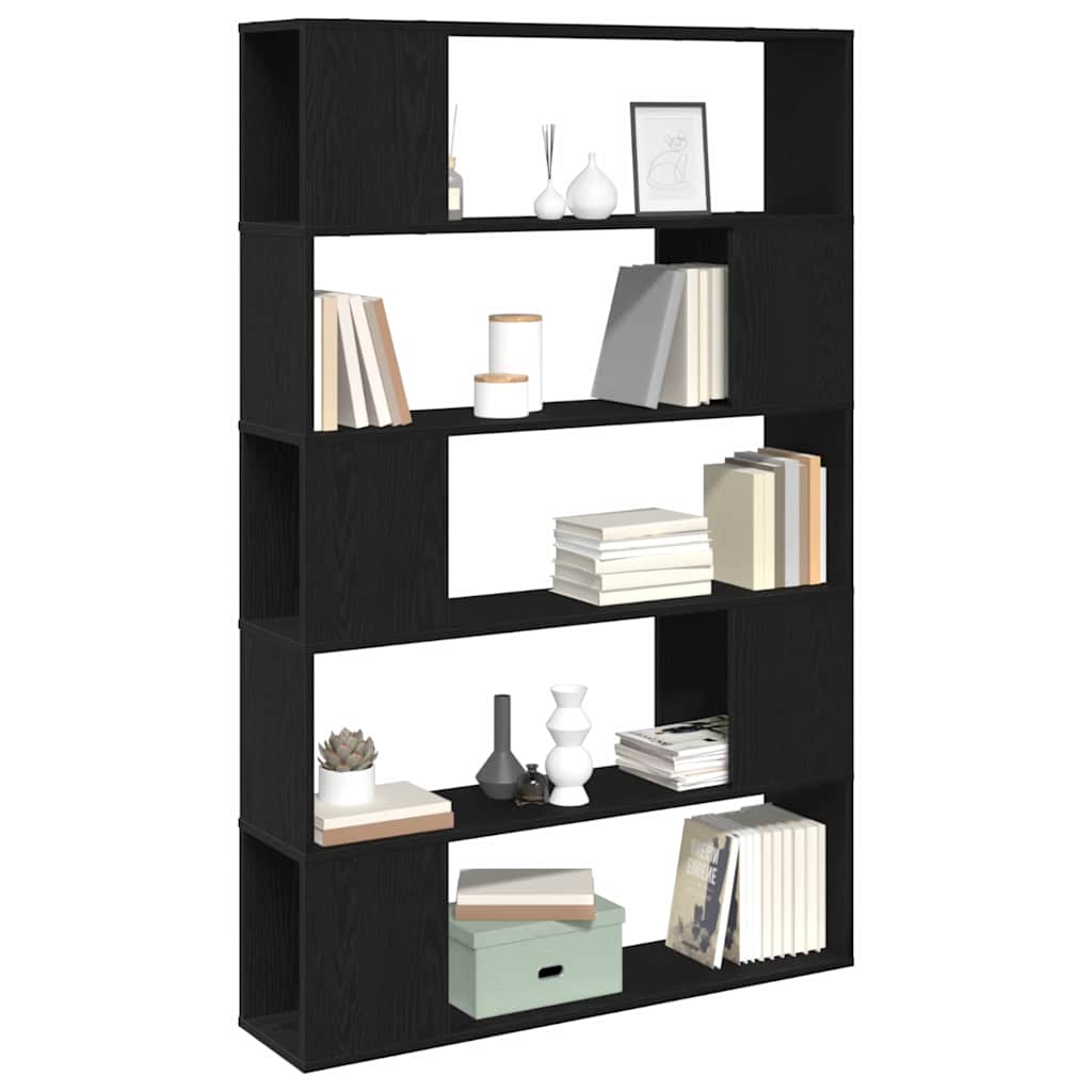 Set mobile TV Rovere Nero 100 x 24 x 155 cm Legno multistrato