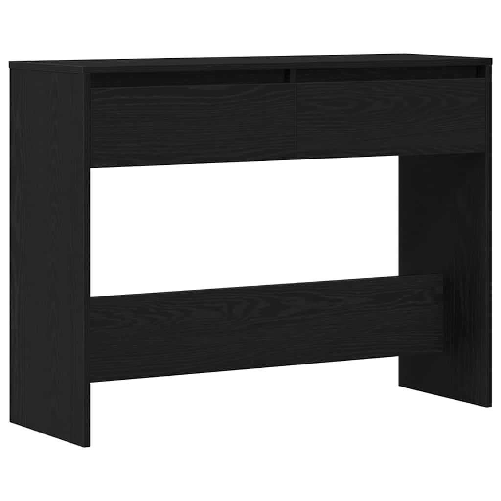 Tavolo consolle con cassetto Rovere Nero 100 x 35 x 76,5 cm