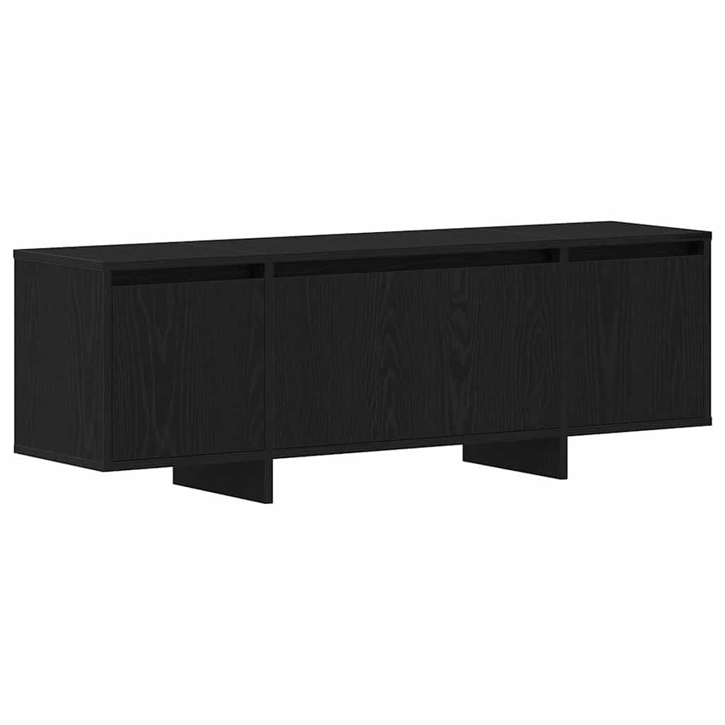 Mobile TV Rovere Nero 120 x 30 x 40,5 cm Legno multistrato