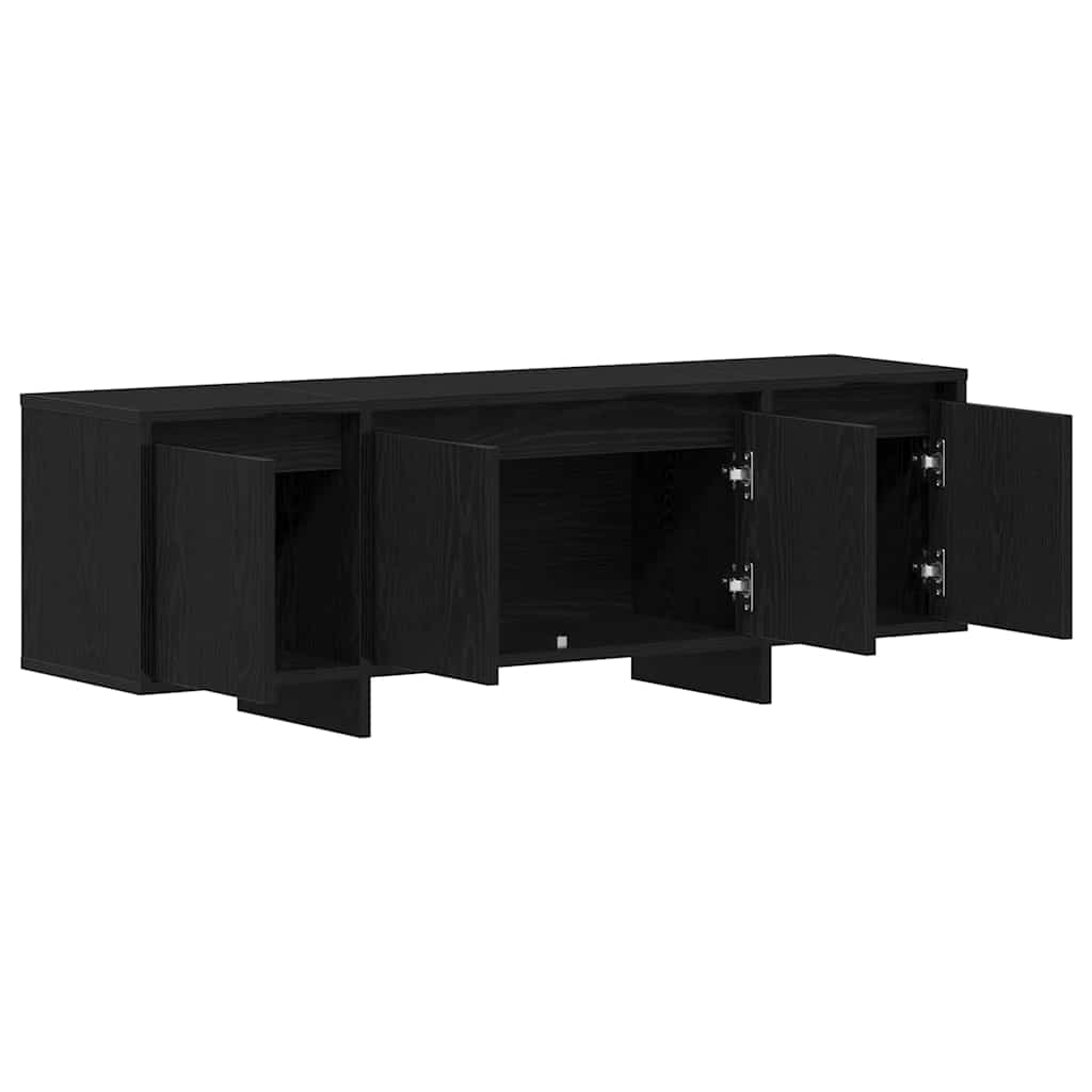 Mobile TV Rovere Nero 120 x 30 x 40,5 cm Legno multistrato