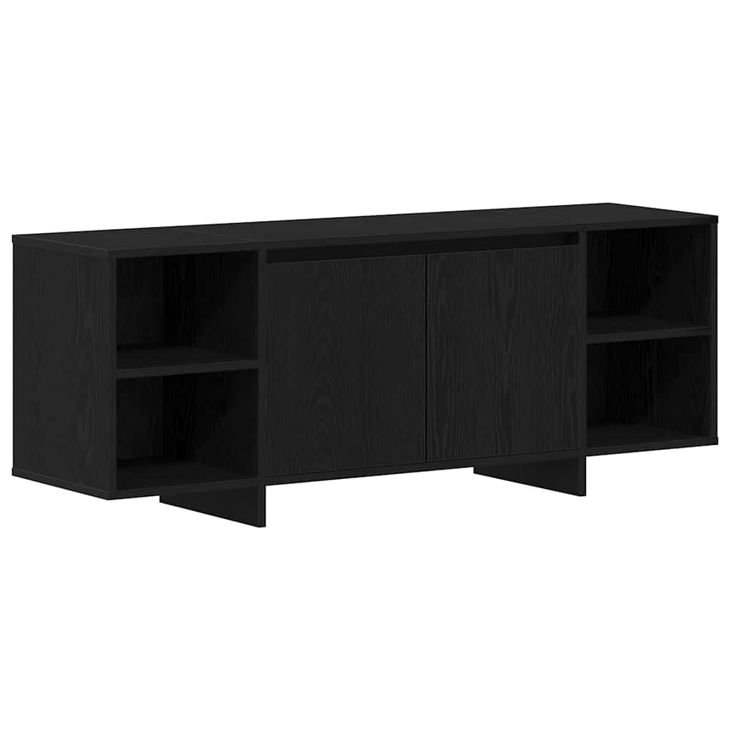 Mobile TV Rovere Nero 120 x 30 x 40,5 cm Legno multistrato