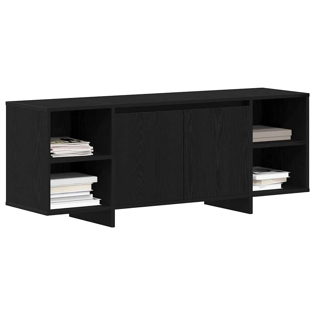Mobile TV Rovere Nero 120 x 30 x 40,5 cm Legno multistrato