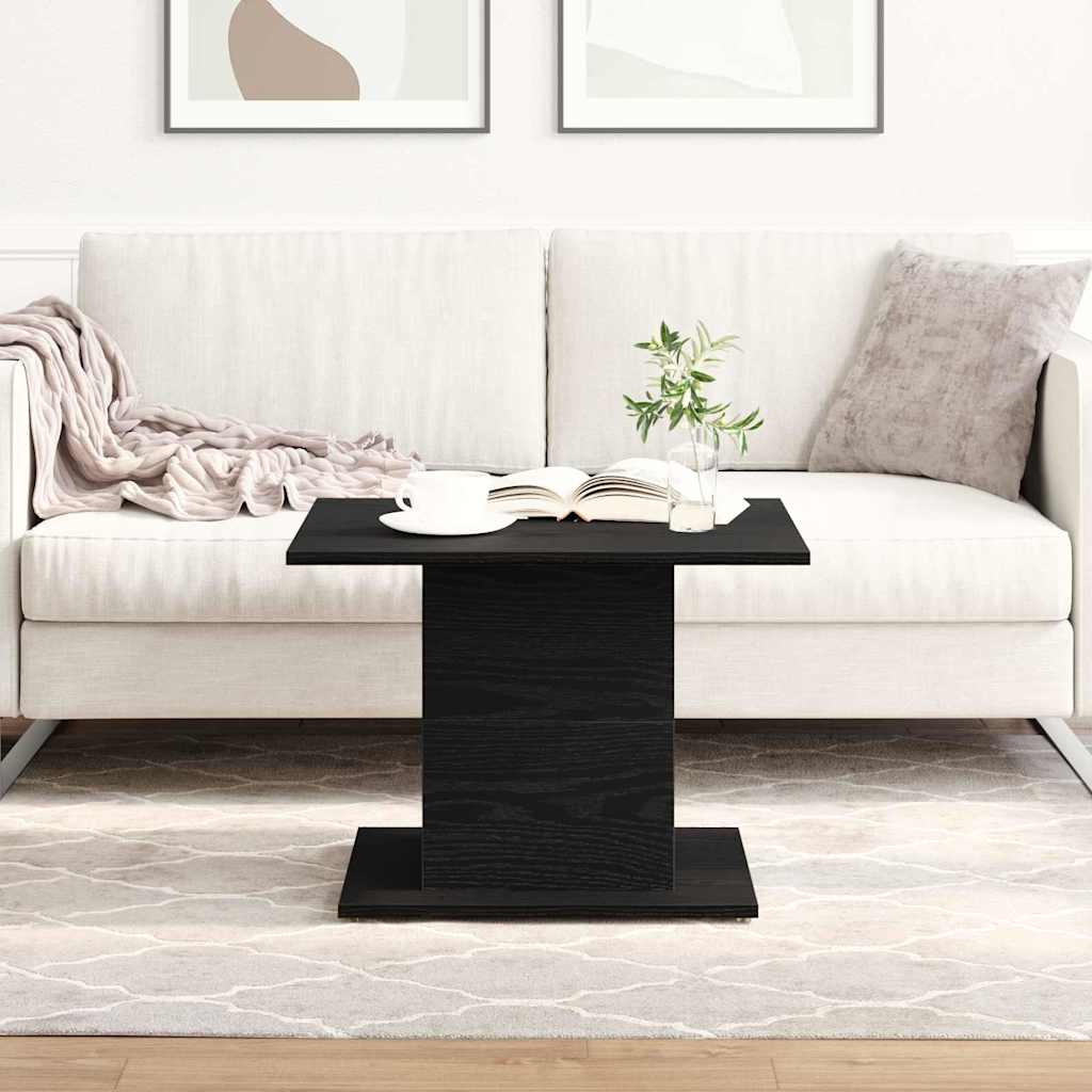 Tavolino da salotto Rovere Nero 55,5 x 55,5 x 40 cm