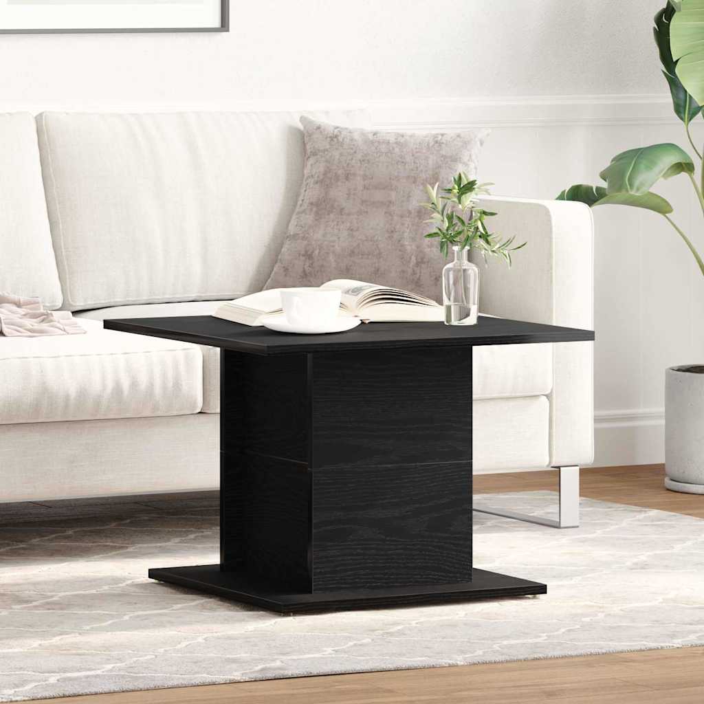 Tavolino da salotto Rovere Nero 55,5 x 55,5 x 40 cm