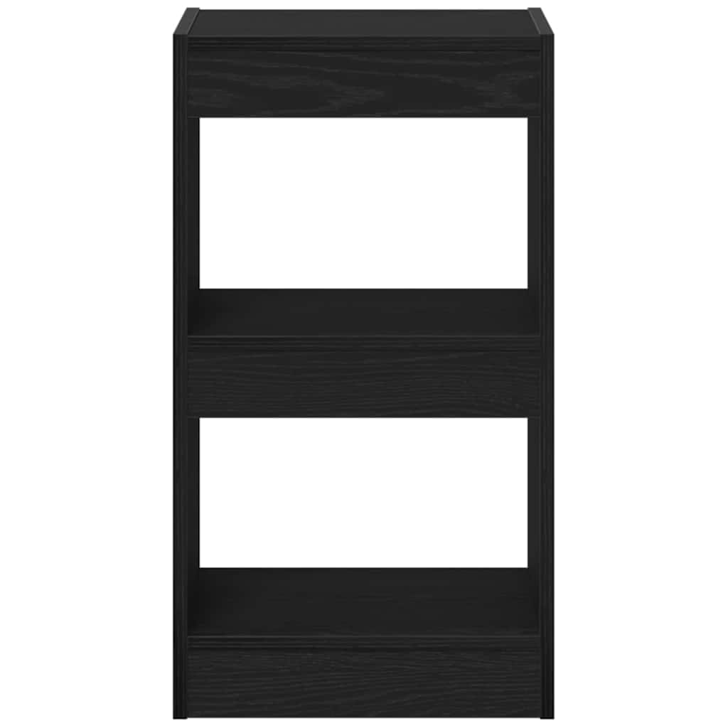 Armadio per Libri Rovere Nero 40 x 30 x 71,5 cm
