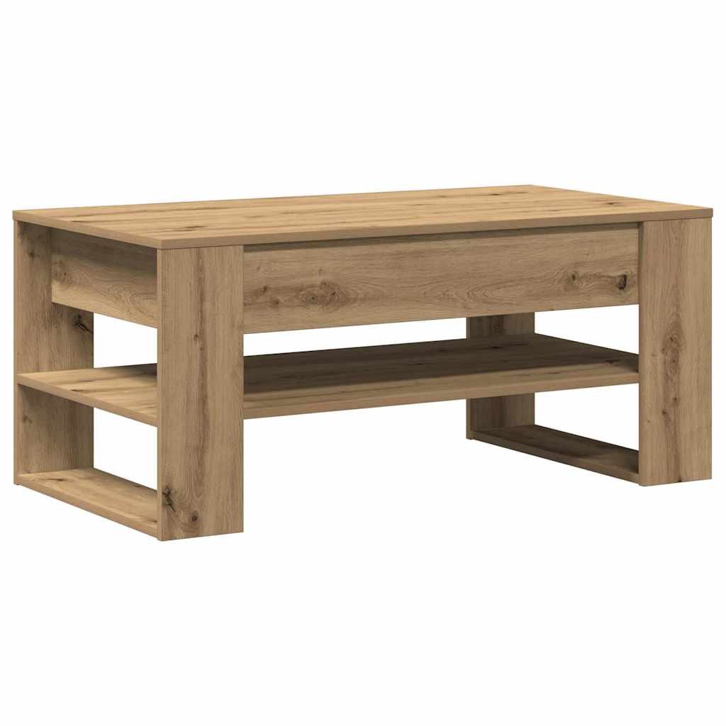 Tavolino da salotto Rovere artigianale 102 x 55 x 45 cm