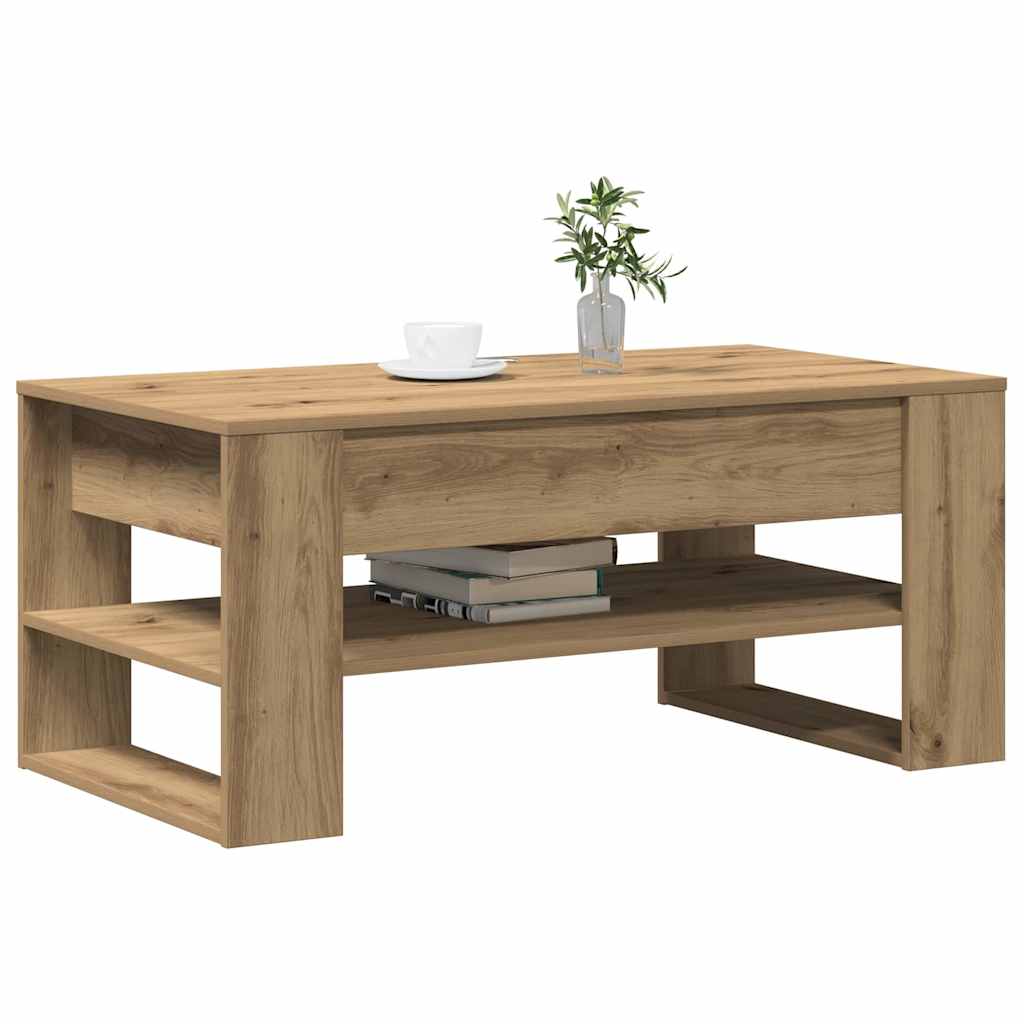 Tavolino da salotto Rovere artigianale 102 x 55 x 45 cm