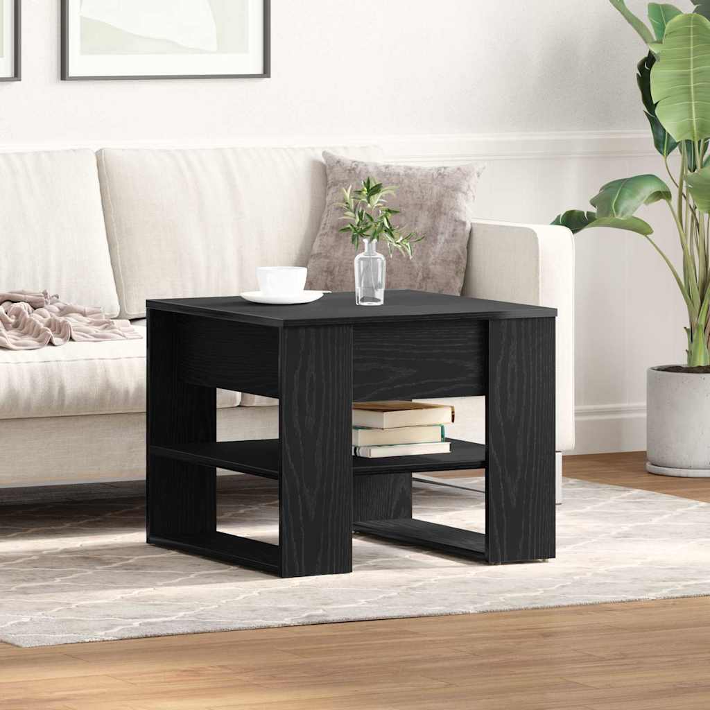 Tavolino da salotto Rovere Nero 55,5 x 55 x 45 cm