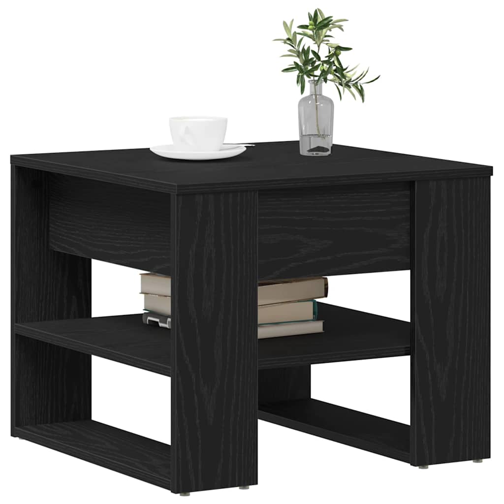 Tavolino da salotto Rovere Nero 55,5 x 55 x 45 cm