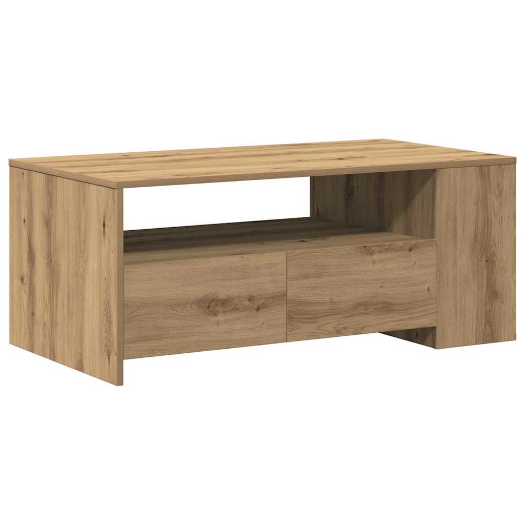 Tavolino da salotto Rovere artigianale 102 x 55 x 43,5 cm