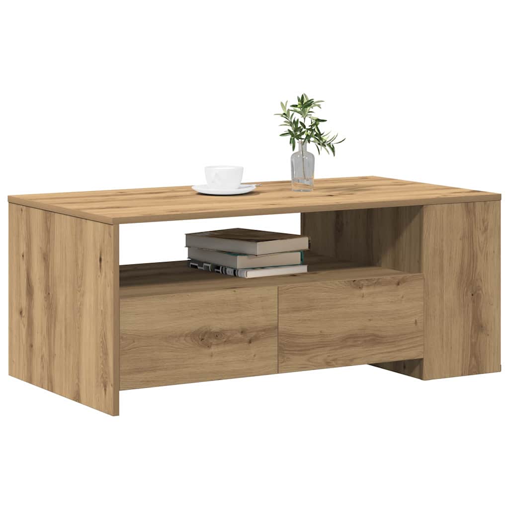 Tavolino da salotto Rovere artigianale 102 x 55 x 43,5 cm