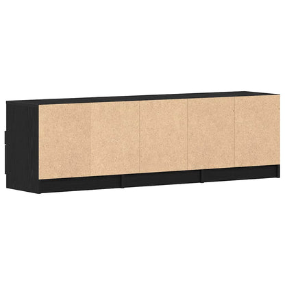 Mobile TV Rovere Nero 150 x 33,5 x 45 cm Legno multistrato