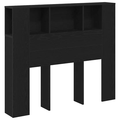 Testata del letto Rovere Nero 120 x 18.5 x 102.5 cm