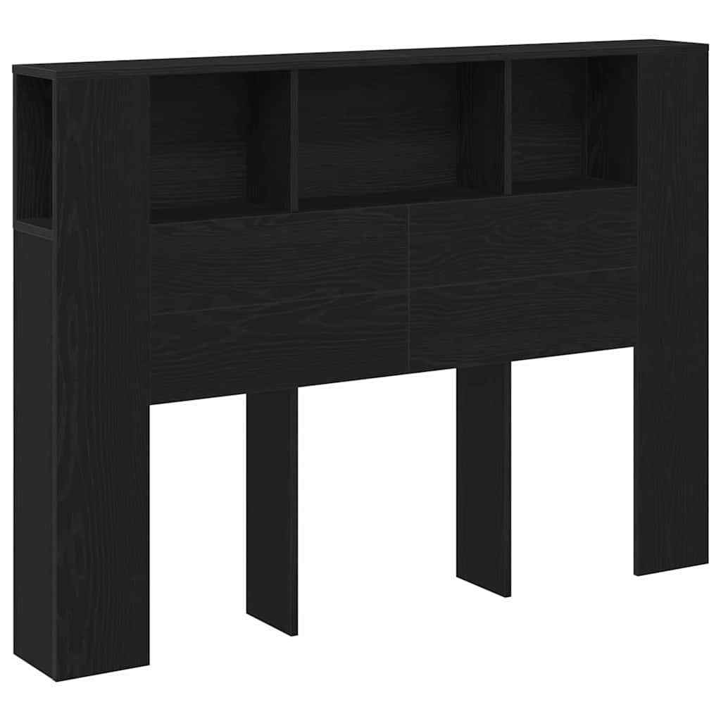 Testata del letto Rovere Nero 120 x 18.5 x 102.5 cm