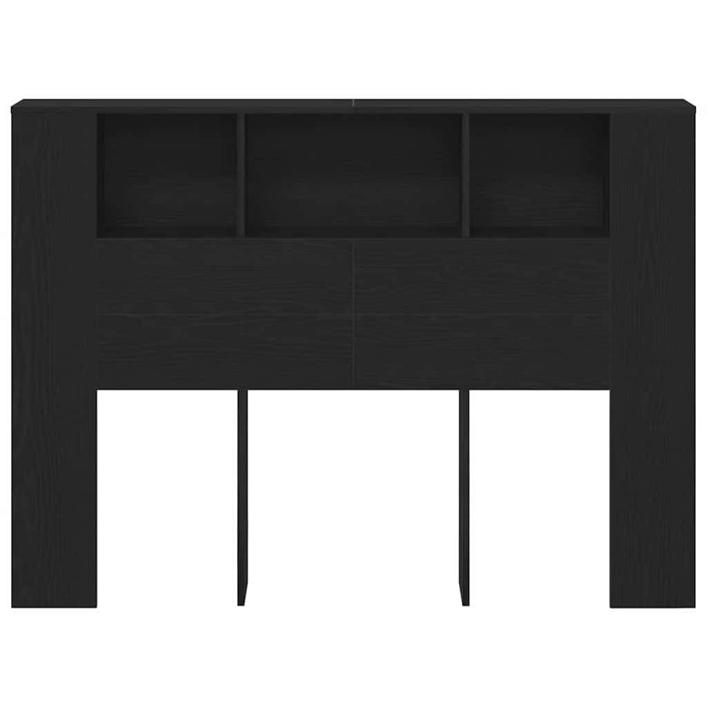 Testata del letto Rovere Nero 120 x 18.5 x 102.5 cm