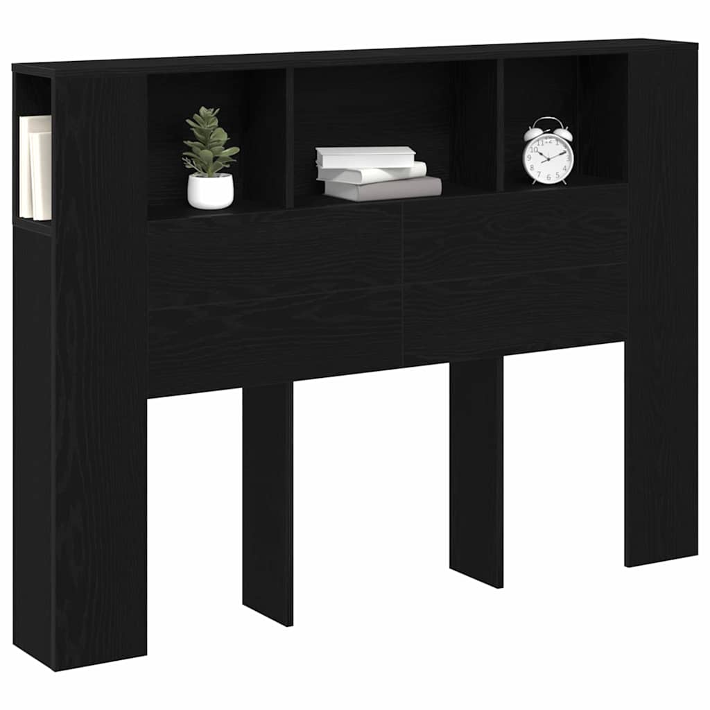 Testata del letto Rovere Nero 120 x 18.5 x 102.5 cm