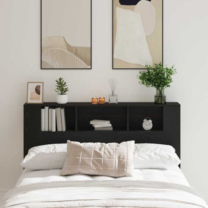 Testata del letto Rovere Nero 120 x 18.5 x 102.5 cm