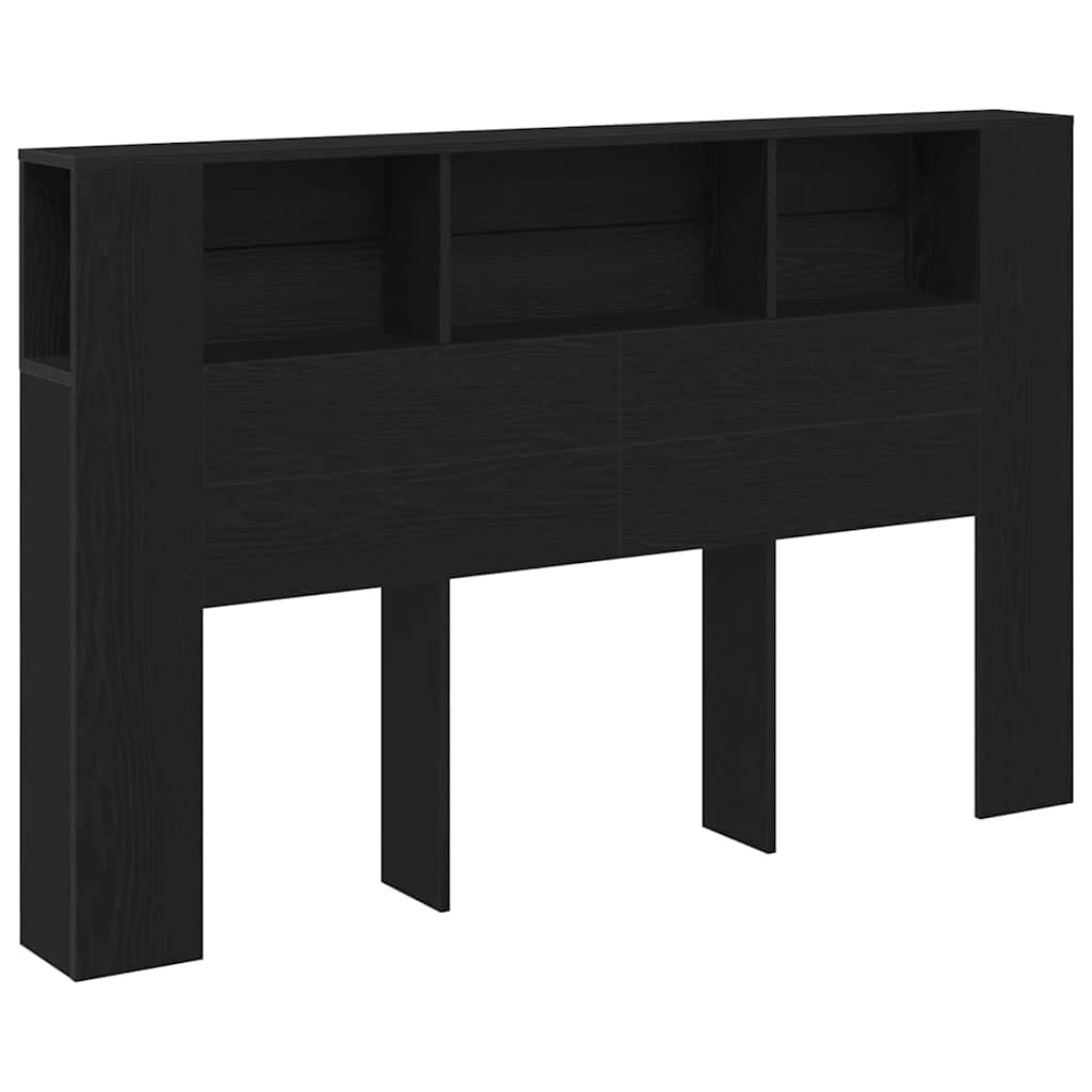 Testata del letto Rovere Nero 120 x 18.5 x 102.5 cm