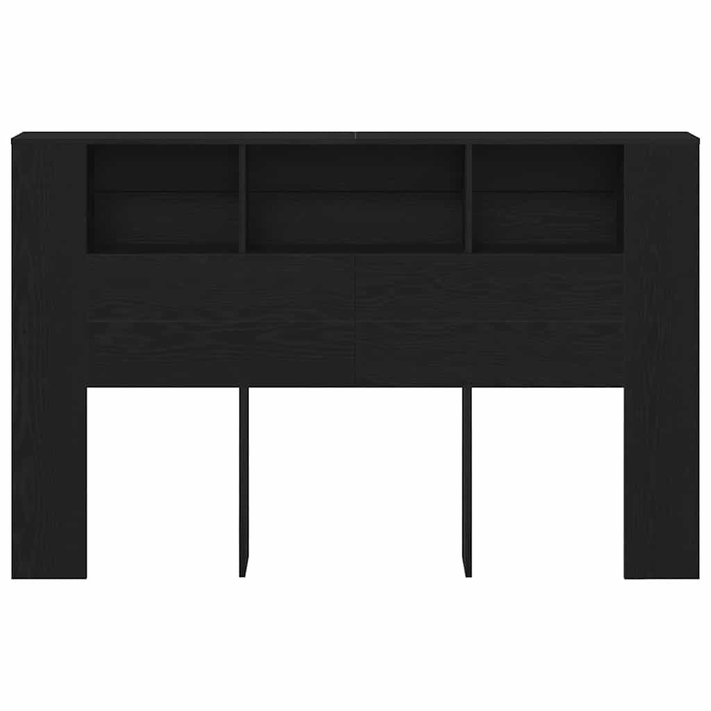 Testata del letto Rovere Nero 120 x 18.5 x 102.5 cm