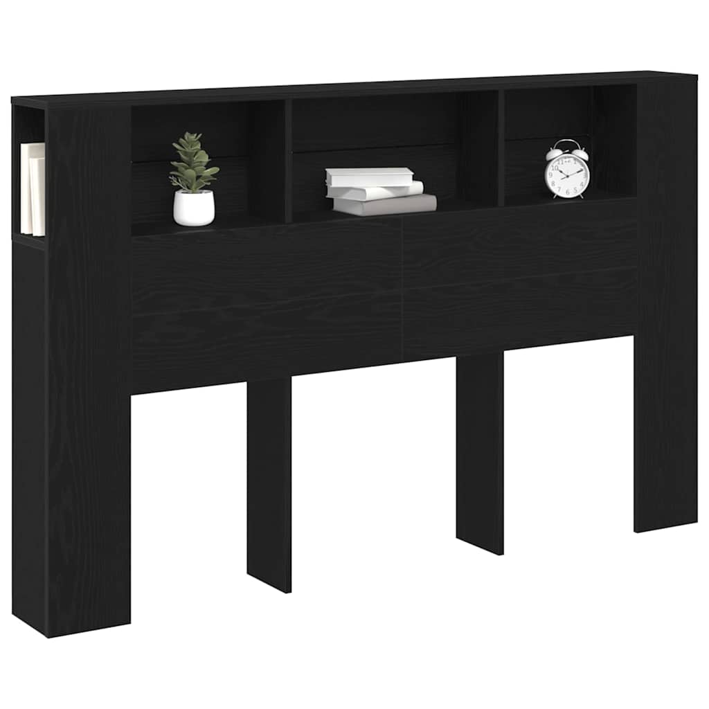 Testata del letto Rovere Nero 120 x 18.5 x 102.5 cm