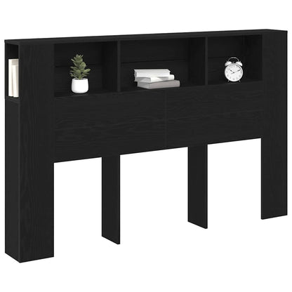 Testata del letto Rovere Nero 120 x 18.5 x 102.5 cm