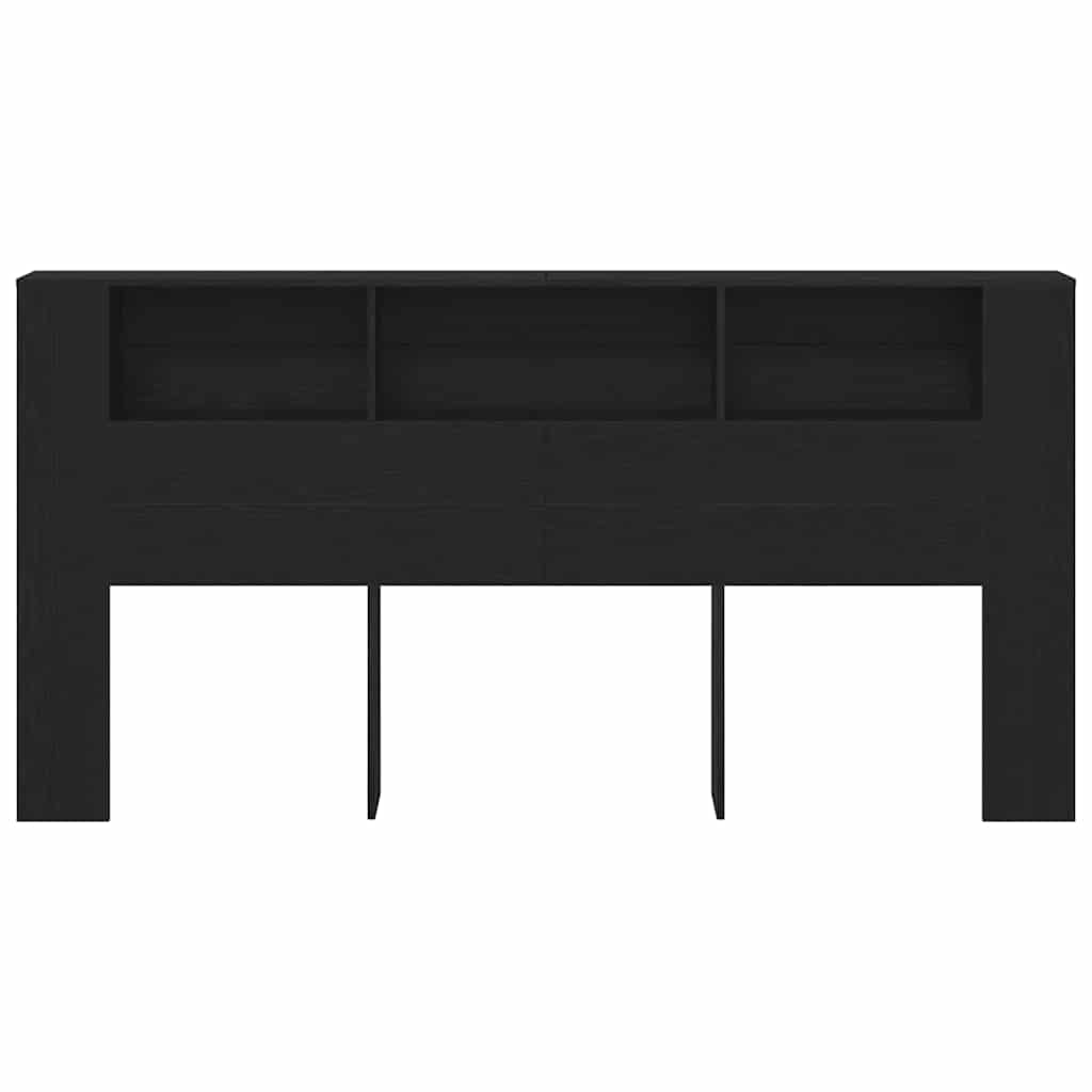 Testata del letto Rovere Nero 200 x 18,5 x 102,5 cm