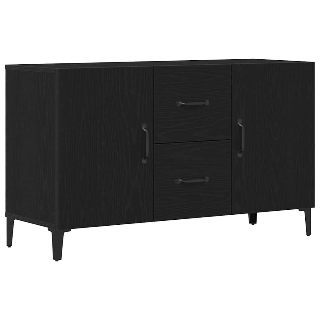 Credenza Rovere Nero 100 x 36 x 60 cm Legno multistrato
