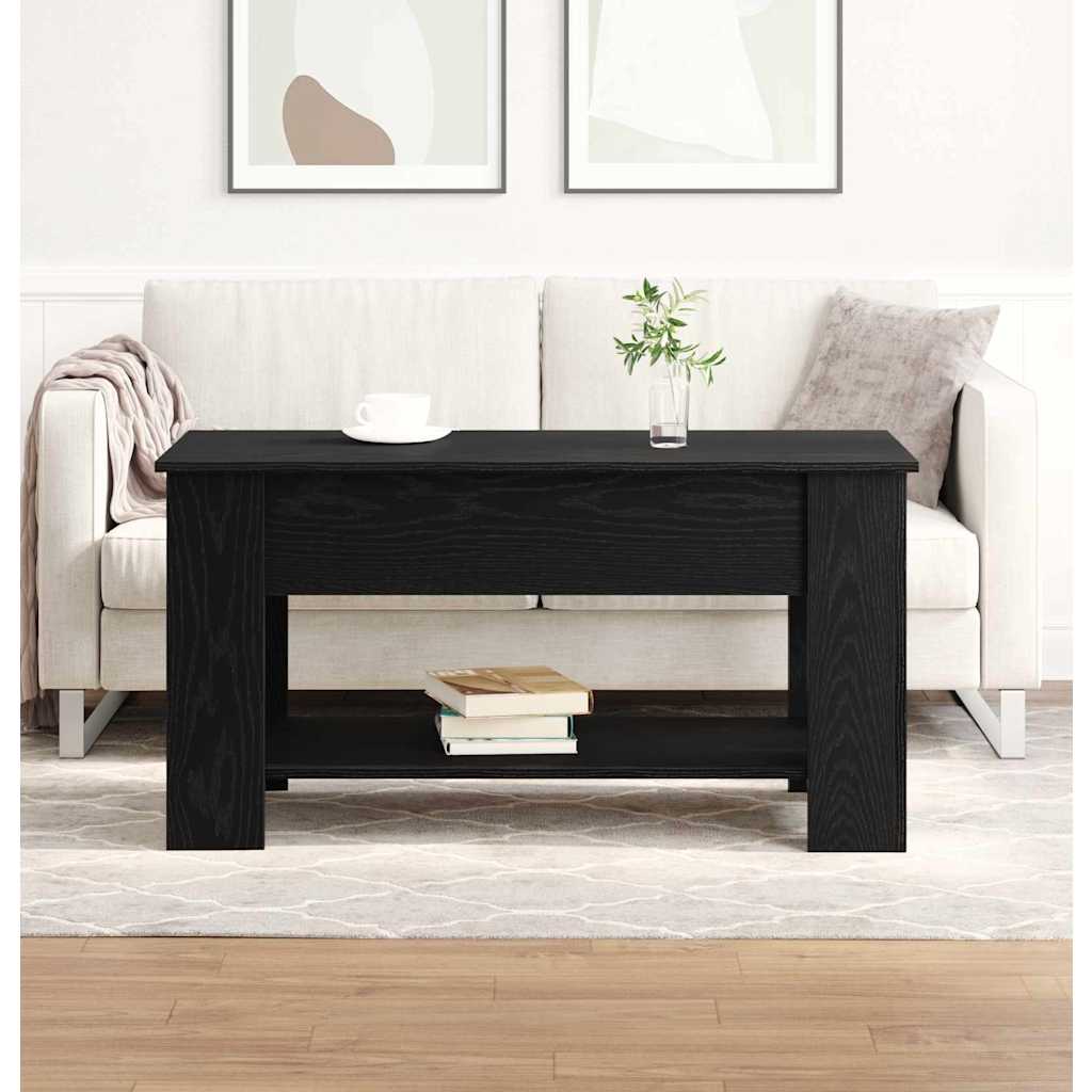 Tavolino da salotto Rovere nero 101 x 49 x 52 cm