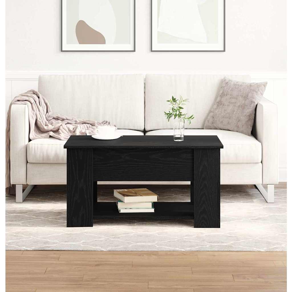Tavolino da salotto Rovere Nero 79 x 49 x 41 cm