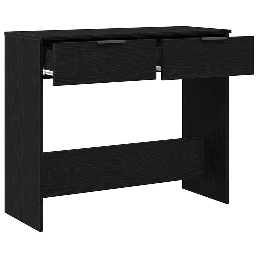 Tavolo consolle Rovere Nero 30 x 36 x 75 cm Legno multistrato