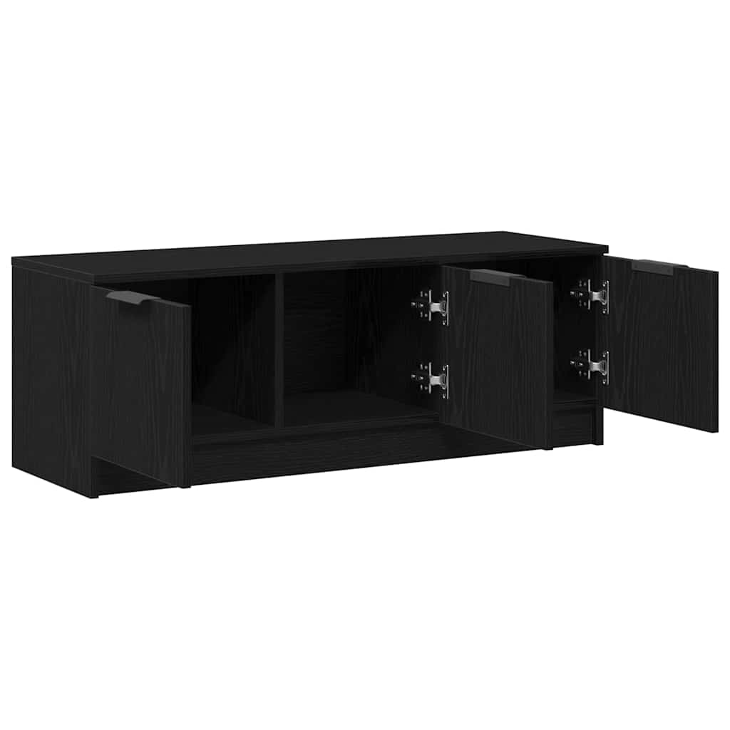 Mobile TV Rovere Nero 102 x 35 x 36,5 cm Legno multistrato