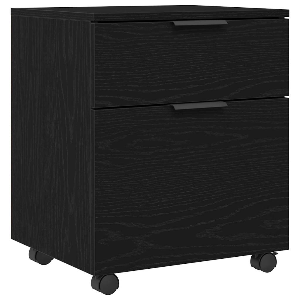 Armadio per File Rovere Nero 45 x 38 x 54 cm Legno multistrato