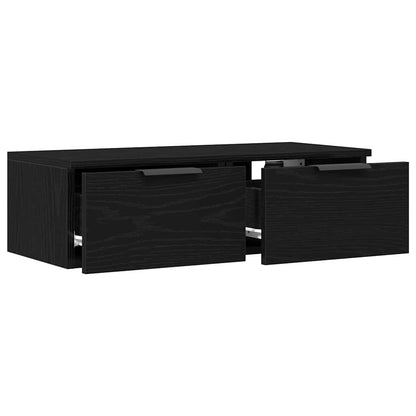 Armadietto a muro Rovere Nero 68 x 30 x 20 cm Legno multistrato
