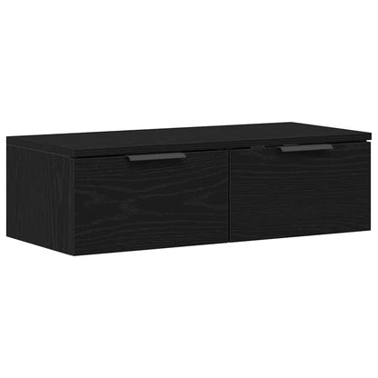 Armadietto a muro Rovere Nero 68 x 30 x 20 cm Legno multistrato