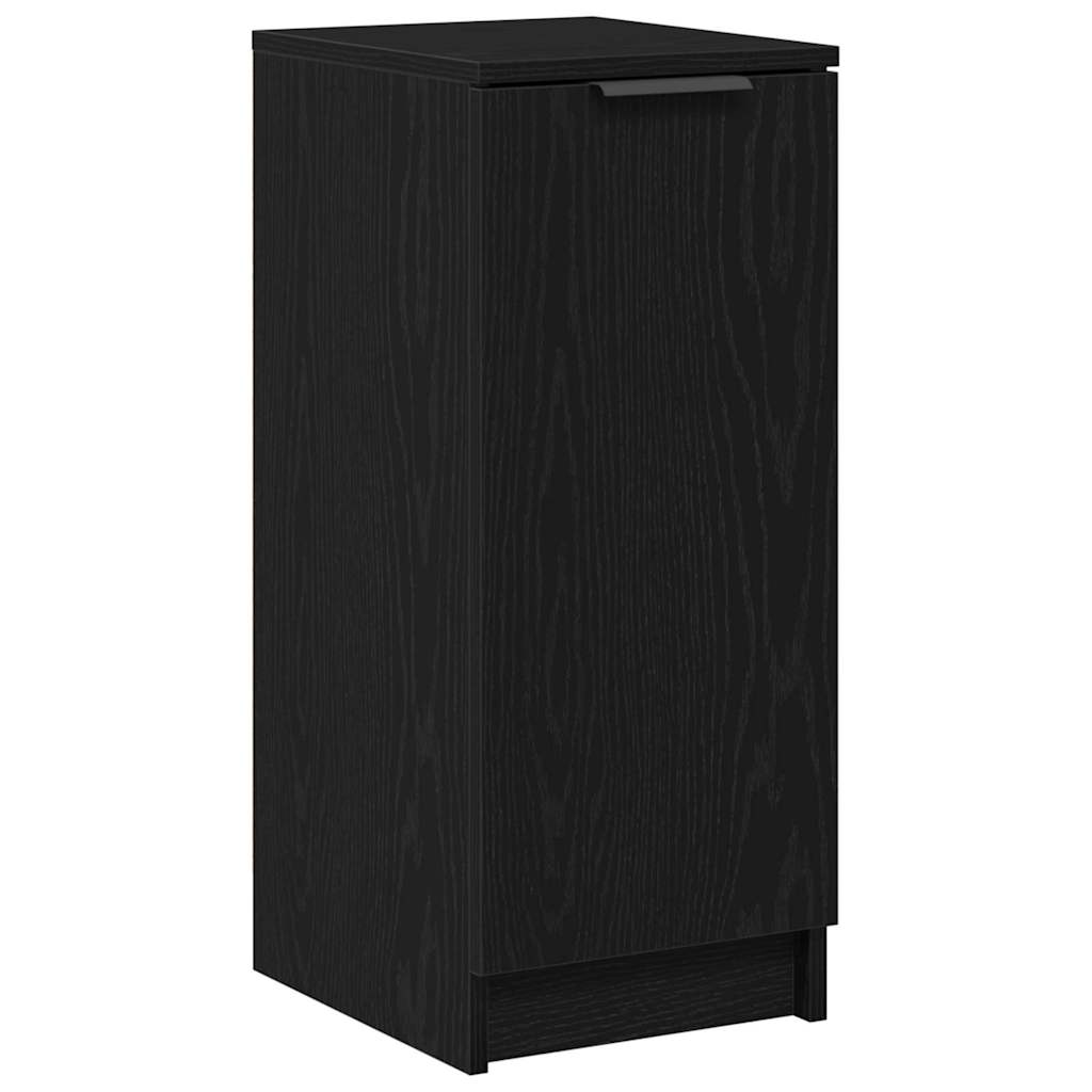 Mobile per scarpe con lo scaffale Rovere Nero 29,5 x 35 x 70 cm