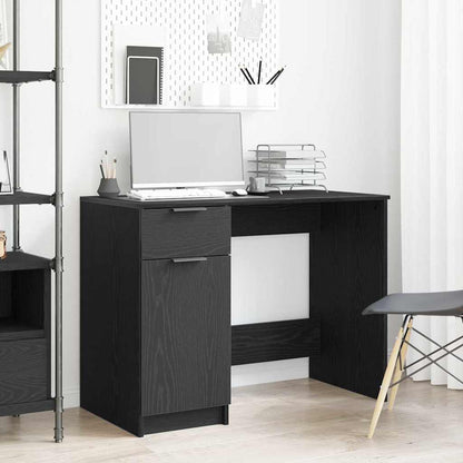 Scrivania Rovere Nero 100 x 50 x 75 cm Legno multistrato