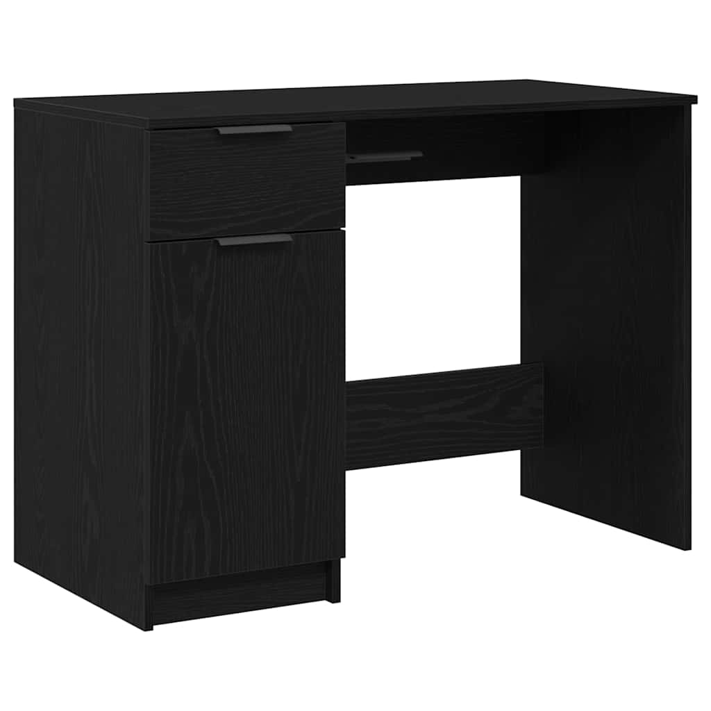 Scrivania Rovere Nero 100 x 50 x 75 cm Legno multistrato