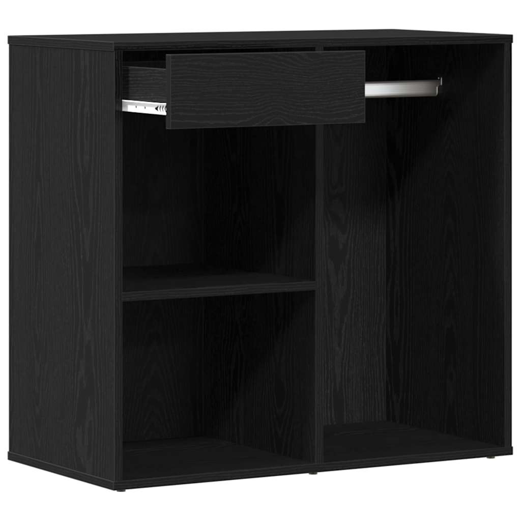 Mobiletto Cosmetico con cassetto Rovere Nero 80 x 40 x 75 cm