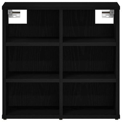 Mobile per scarpe con lo scaffale Rovere Nero 52 x 30 x 50,5 cm