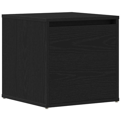 Cassettiera Rovere Nero 40,5 x 40 x 40 cm Legno multistrato