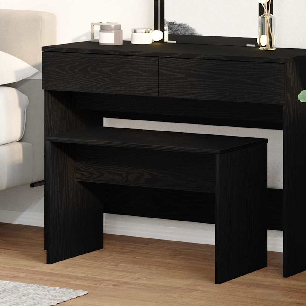 Sgabello da dressare Rovere nero 70 x 35 x 45 cm