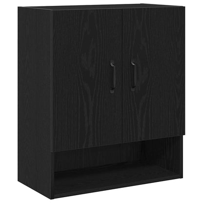 Armadietto a muro Rovere Nero 60 x 30 x 70 cm Legno multistrato