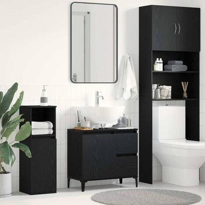 Mobile da Bagno Rovere Nero 65 x 33 x 60 cm Legno multistrato