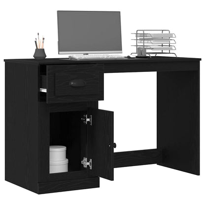 Scrivania Rovere Nero 50 x 115 x 75 cm Legno multistrato