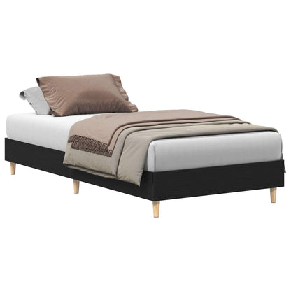 Struttura del letto Rovere Nero 193 x 93 x 25 cm