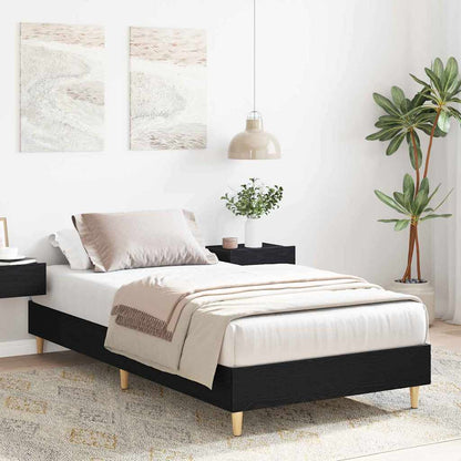 Struttura del letto Rovere Nero 193 x 78 x 25 cm
