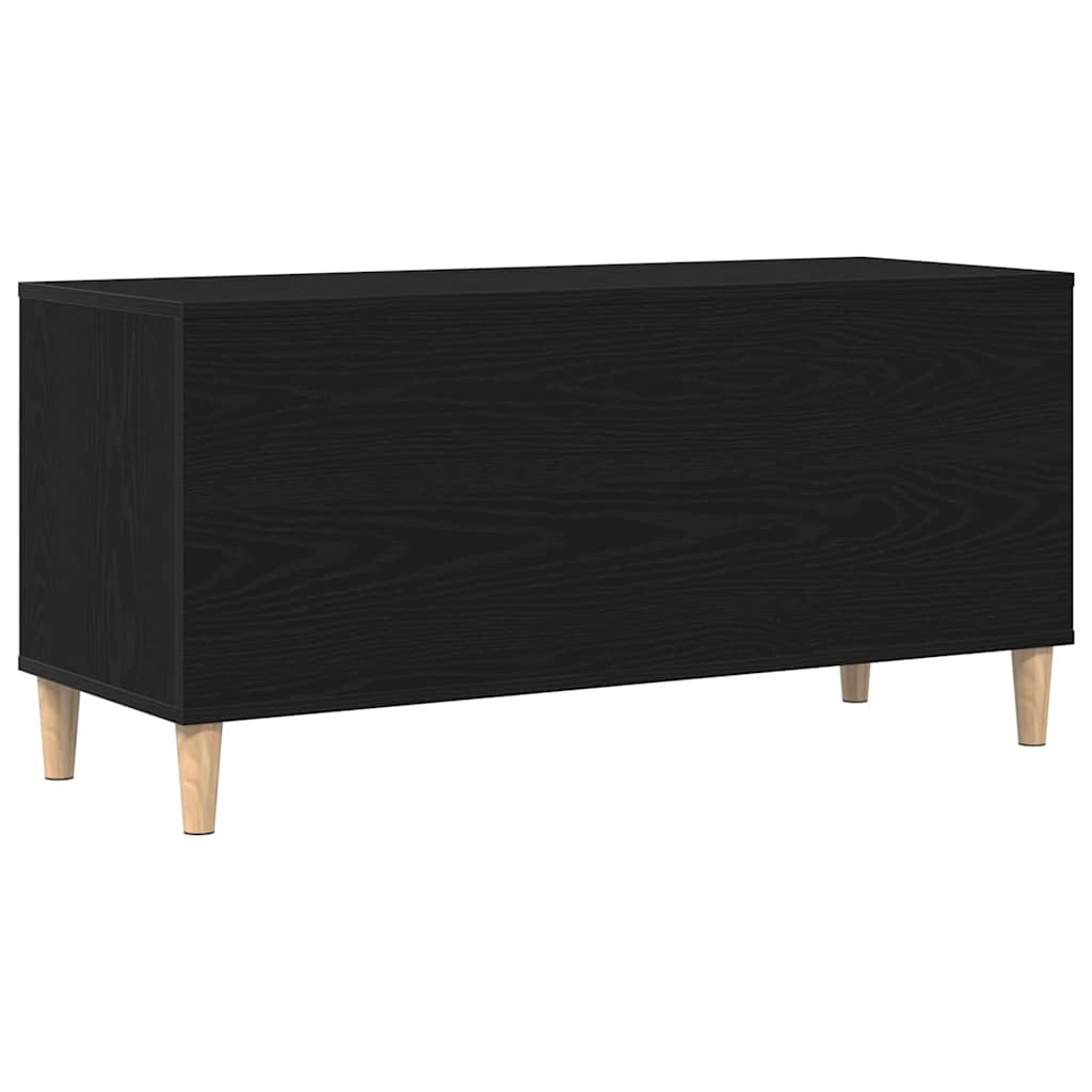 Mobile porta vinili Rovere Nero 100 x 38 x 48 cm