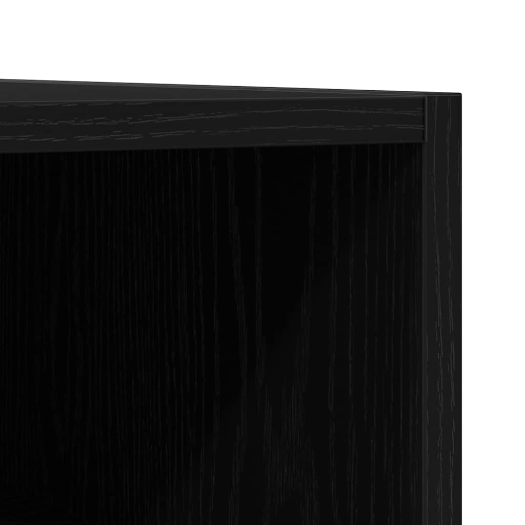 Mobile porta vinili Rovere Nero 84,5 x 38 x 89 cm