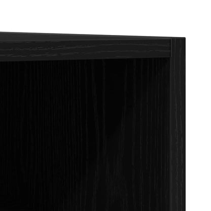 Mobile porta vinili Rovere Nero 84,5 x 38 x 89 cm